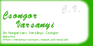 csongor varsanyi business card